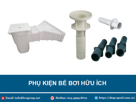 Phụ kiện bể bơi không thể bỏ qua trong thi công bể bơi chuyên nghiệp