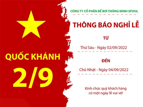 spool thông báo lịch nghỉ lễ quốc khánh 2.9 năm 2022