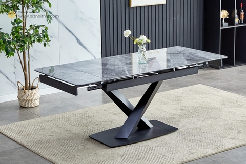 Bàn ăn thông minh mặt đá Ceramic 2290B (kéo dài 1,2 đến 1,8m)