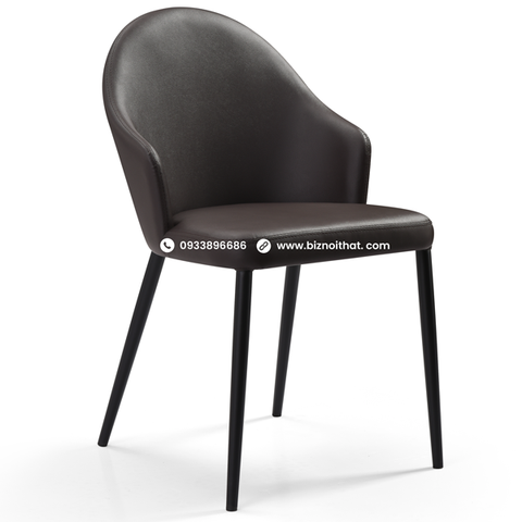 Ghế ăn bằng da nhập khẩu DC19381B Đen Black