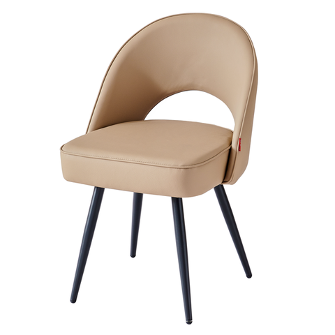 Ghế ăn vật liệu da PU nhập khẩu C1307 màu kem beige