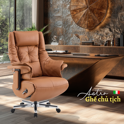 Ghế Chủ Tịch Nhập Khẩu ASTRO-2210 màu Tobacco