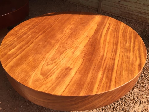 Mặt bàn tròn gỗ Gõ Đỏ