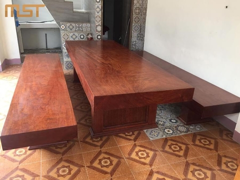 Bộ bàn ghế 3 tấm gỗ Cẩm