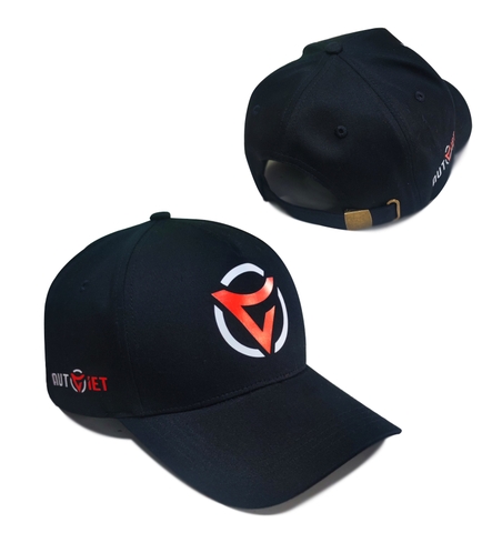 Mũ lưỡi trai đen logo