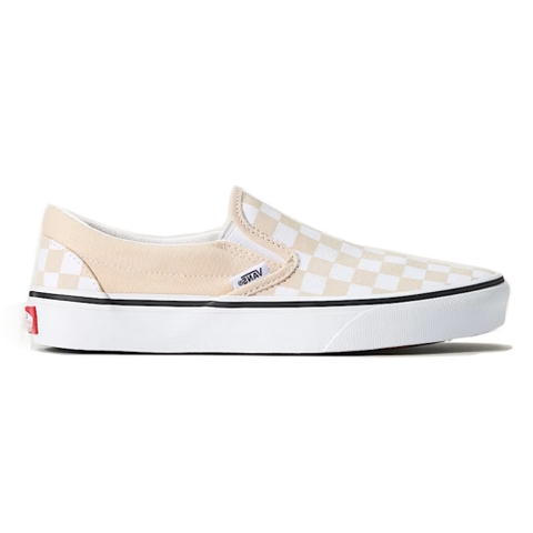 Giày VANS CLASSIC SLIP-ON COLOR THEORY CHECKERBOARD CREME BRULE BEIGE