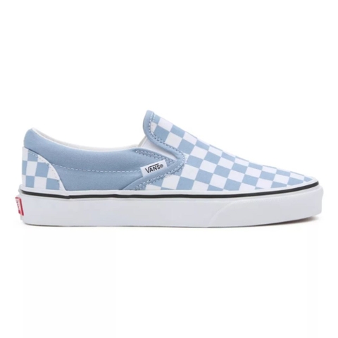 Giày VANS SLIP ON CLASSIC COLOR THEORY CHECKERBOARD DUSTY BLUE