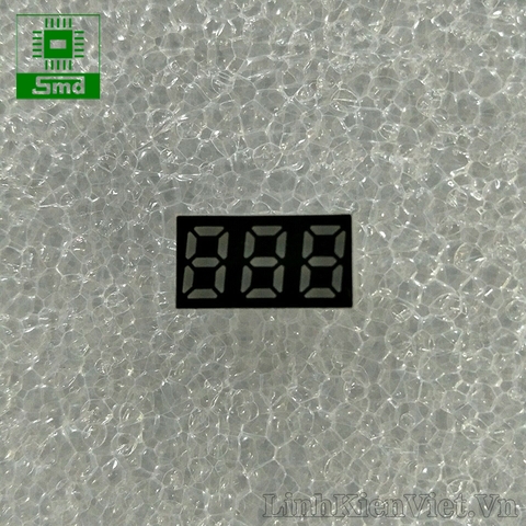 Led 7 thanh 0.25x3 dương chung xanh lá 2351BGG
