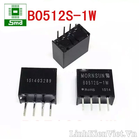 Module nguồn cách ly B0512S-1W DC-DC (5V-12V)