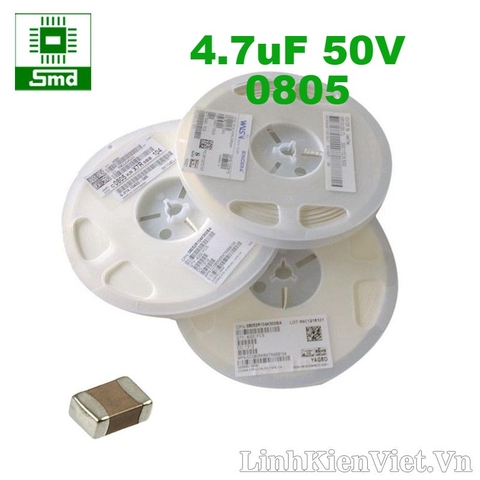 Tụ gốm 475 50V 0805 4.7uF (Ceramic capacitor) Loại dày