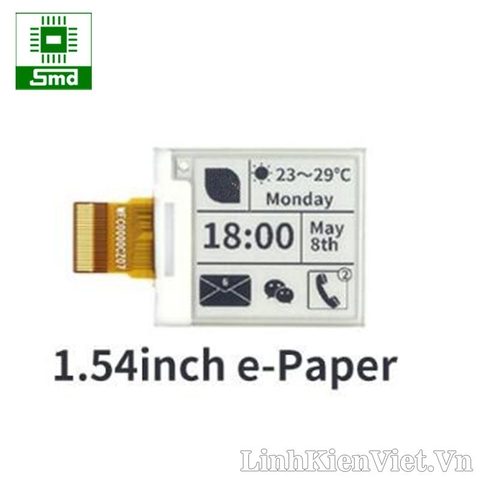 Màn hình Eink 1.54 2 màu giao tiếp SPI (200x200px đen, trắng)