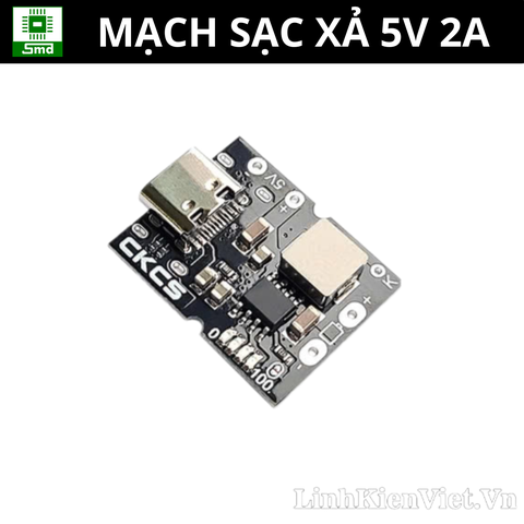 Mạch Sạc Xả 5V 2A Type C Cho Pin Lithium lion 18650