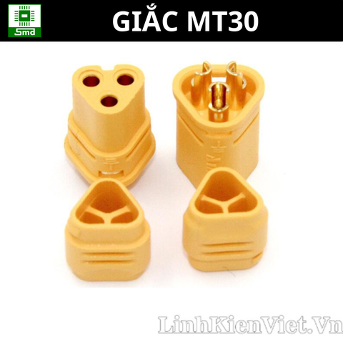 Jack Amass MT30 màu vàng nối nguồn điện