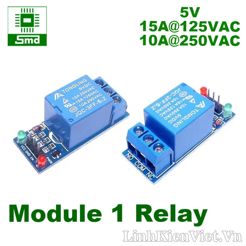 Module relay đóng cắt thiết bị điện 5V 10A 1 kênh