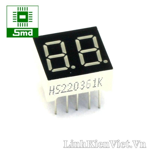 Led 7 thanh 0.36 x2 Âm chung (RED)