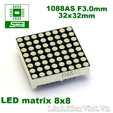 Led matrix 8x8 F3.0mm (1088AS - 32x32mm)