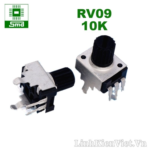 Triết áp đứng RV09 (chuôi ngắn 7.5mm) - 10K