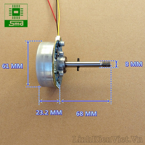 Động cơ BLDC 24V 20W (Làm quạt DC)
