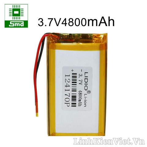Pin lithium 124170 4800mAh 3.7V