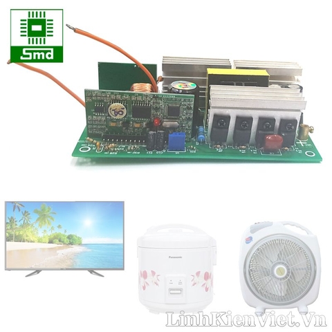 Inverter Sin Chuẩn 12V 500W (pure sin inverter 12V 500W) loại 2