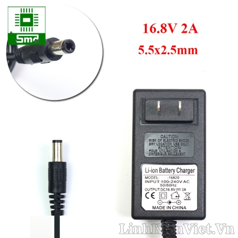 Bộ sạc pin lithium 4 Cell 16.8V 2A (input 220V)