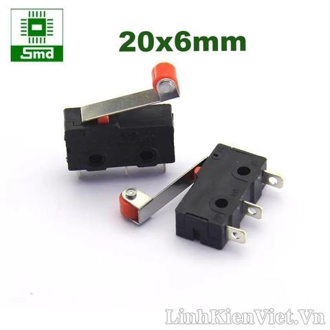 Công tắc hành trình 20x6mm (Có bánh xe)