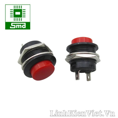 Nút nhấn R13-507 16MM (Nhấn nhả - Màu đỏ )