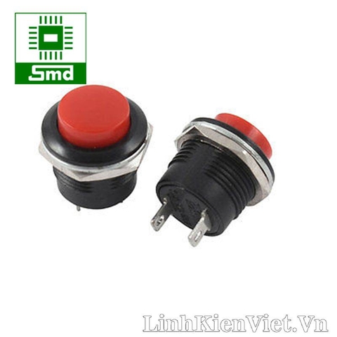 Nút nhấn R13-507 16MM (Nhấn nhả - Màu đỏ )