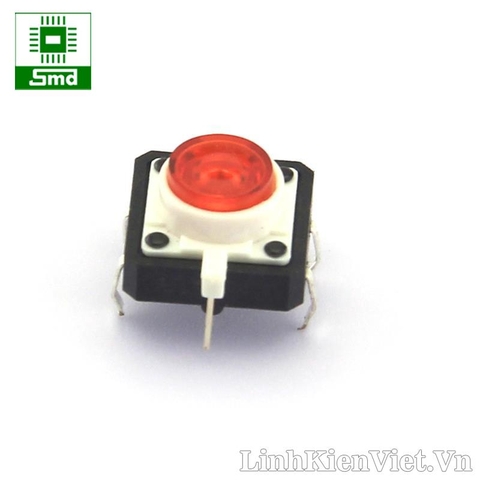 Phím bấm 12x12x7mm có đèn (Red)