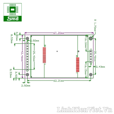 Màn hình TFT 2.2 176x220 (Giao tiếp SPI)