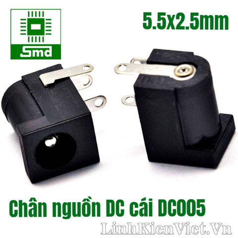 Chân nguồn DC 5.5x2.5mm (DC005)