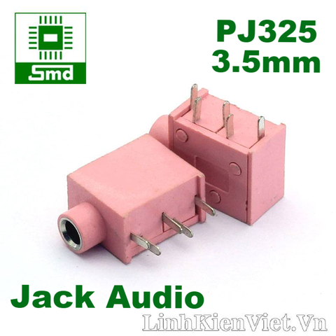 Jack Audio 3.5MM PJ-215 5P (Hồng)(PJ325)