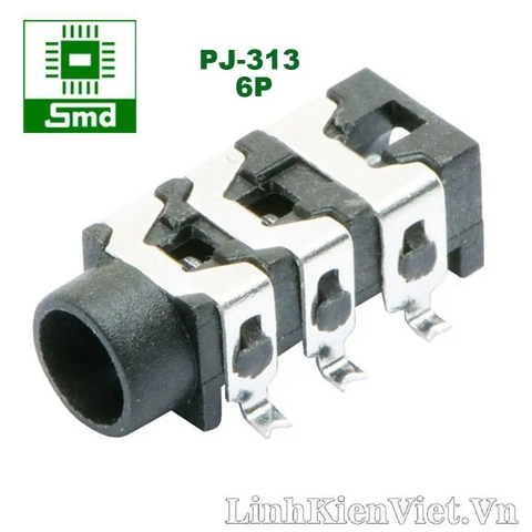 Jack Audio 3.5MM PJ-313 6P (SMD)