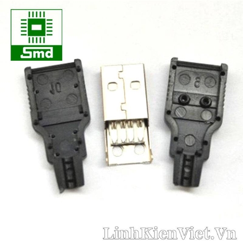Chân USB Type A đực (có vỏ nhựa)
