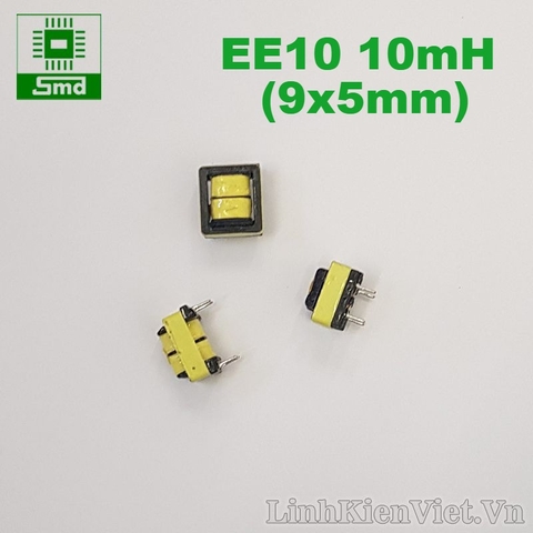 Cuộn lọc EE10 10mH lõi đồng 0.2mm (9x5mm)
