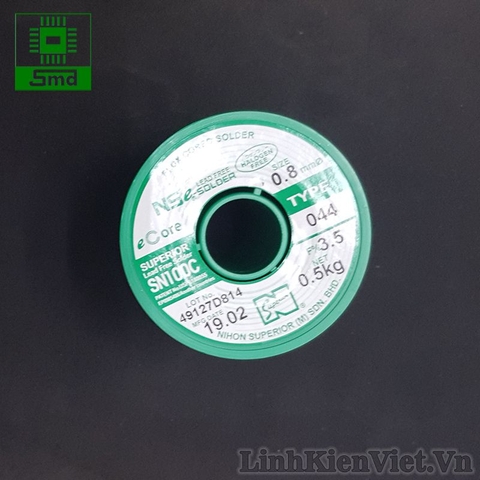 Thiếc hàn không chì 0.8mm 500G