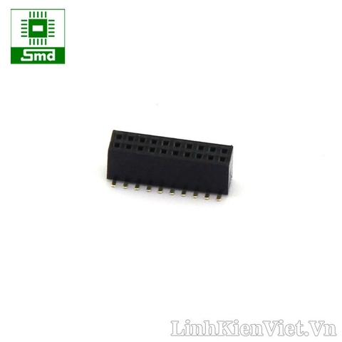 Pin header kép cái (loại dán) 2x10 1.27mm