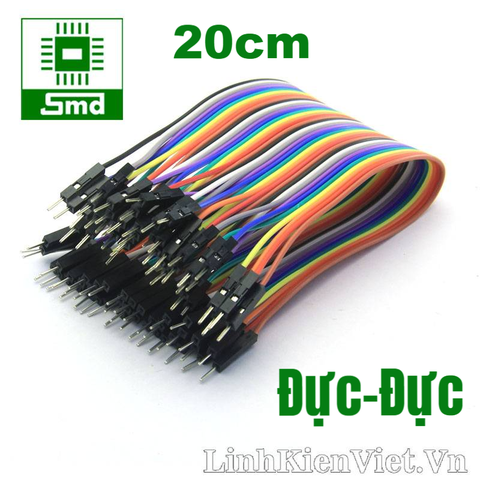 Dây cắm test board đực-đực 20cm (2.54mm)