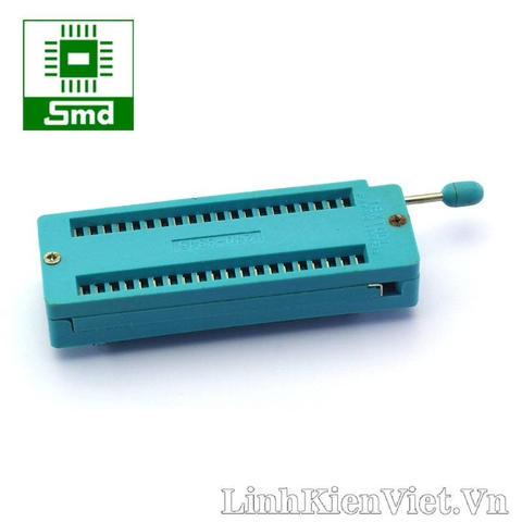 Đế kẹp IC 40P xanh rãnh to