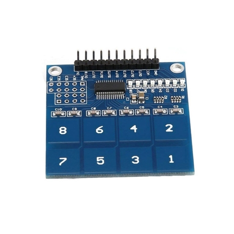 Mạch module cảm biến chạm tay 8 kênh TTP226 digital touch sensor 8 channel