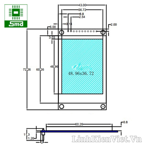 Màn hình TFT 2.4 240X320 (Giao tiếp SPI)