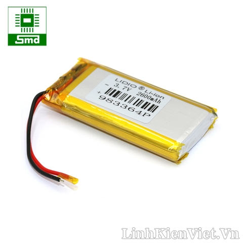 Pin lithium 983364P 2600mAh 3.7V