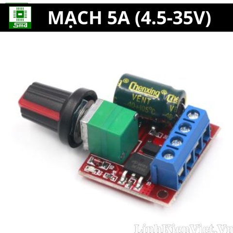 Mạch điều khiển tốc độ động cơ ( Băm xung PWM) 2A(1.8V-15V), 5A(4.5V-35V),10A(12V-24V)