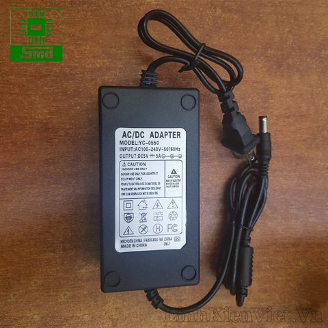 Nguồn vỏ nhựa 5V - 5A