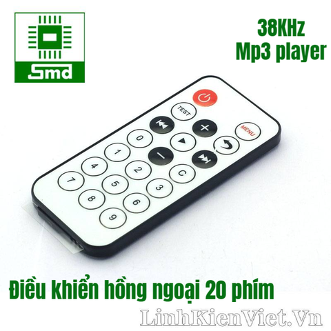 Điều khiển hồng ngoại 20 phím