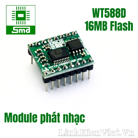 Module Phát nhạc WT588D (16MB flash)