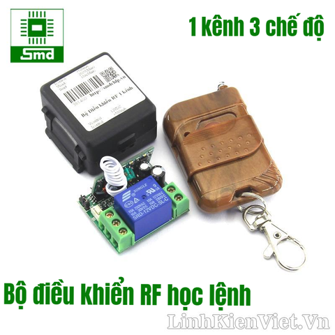 Bộ Điều khiển RF 1 kênh 12V (Tay phát + mạch thu)