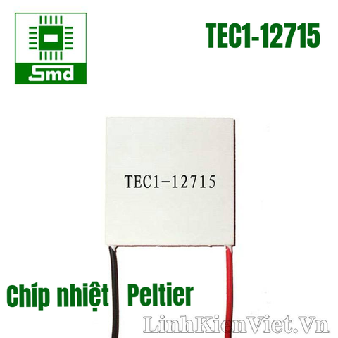 Chíp nhiệt Peltier TEC1-12715(40mmx40mmx3.5mm)
