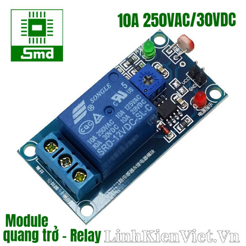 Module quang trở - Relay (Bật tắt theo ánh sáng)