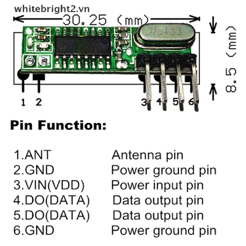 Module thu RF 433 (RX18211A)